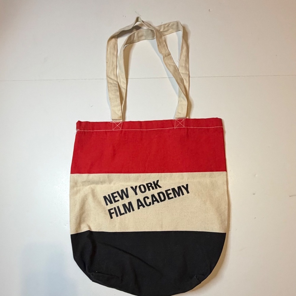 Vintage New York Film Academy Tote Bag Multicolor Canvas